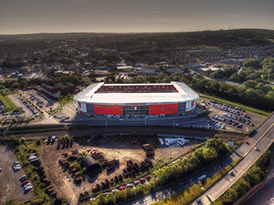Aerial Photograph of Rotherham United - New York Stadium