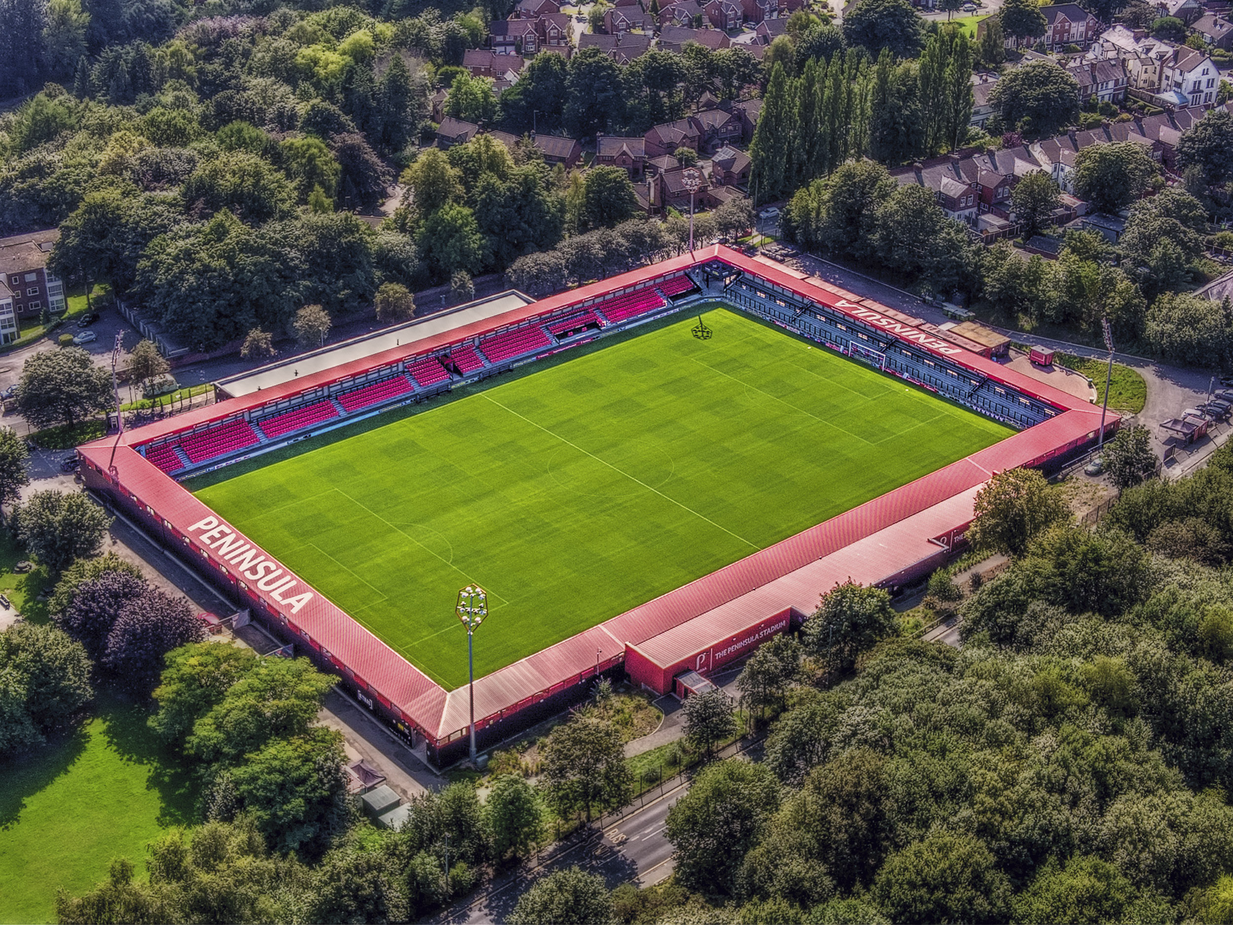 Aerial Photograph of Salford City - Peninsula Stadium
