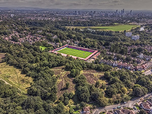 Aerial Photograph of Salford City - Peninsula Stadium