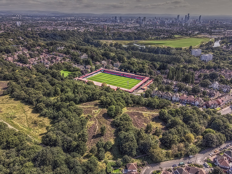 Aerial Photograph of Salford City - Peninsula Stadium