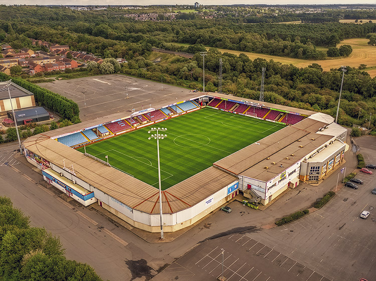 Aerial Photograph of Scunthorpe United - Glanford Park