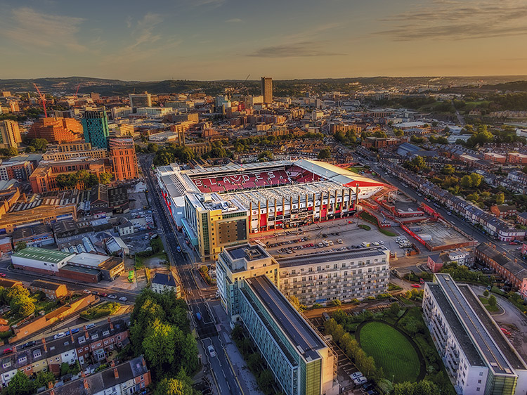 Aerial Photograph of Sheffield United - Bramall Lane