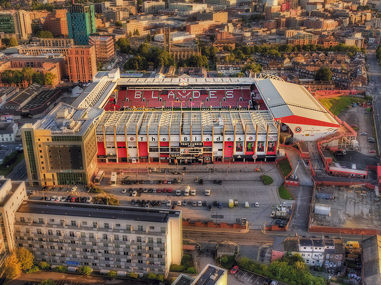 Aerial Photograph of Sheffield United - Bramall Lane