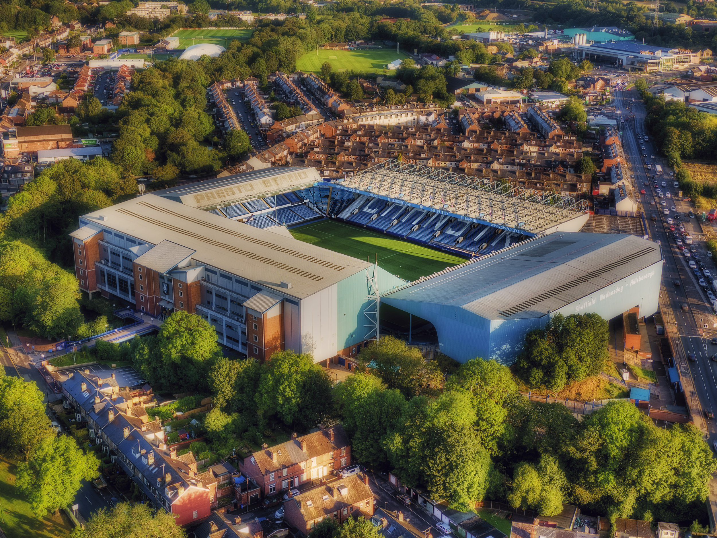 Aerial Photograph of Sheffield Wednesday - Hillsborough