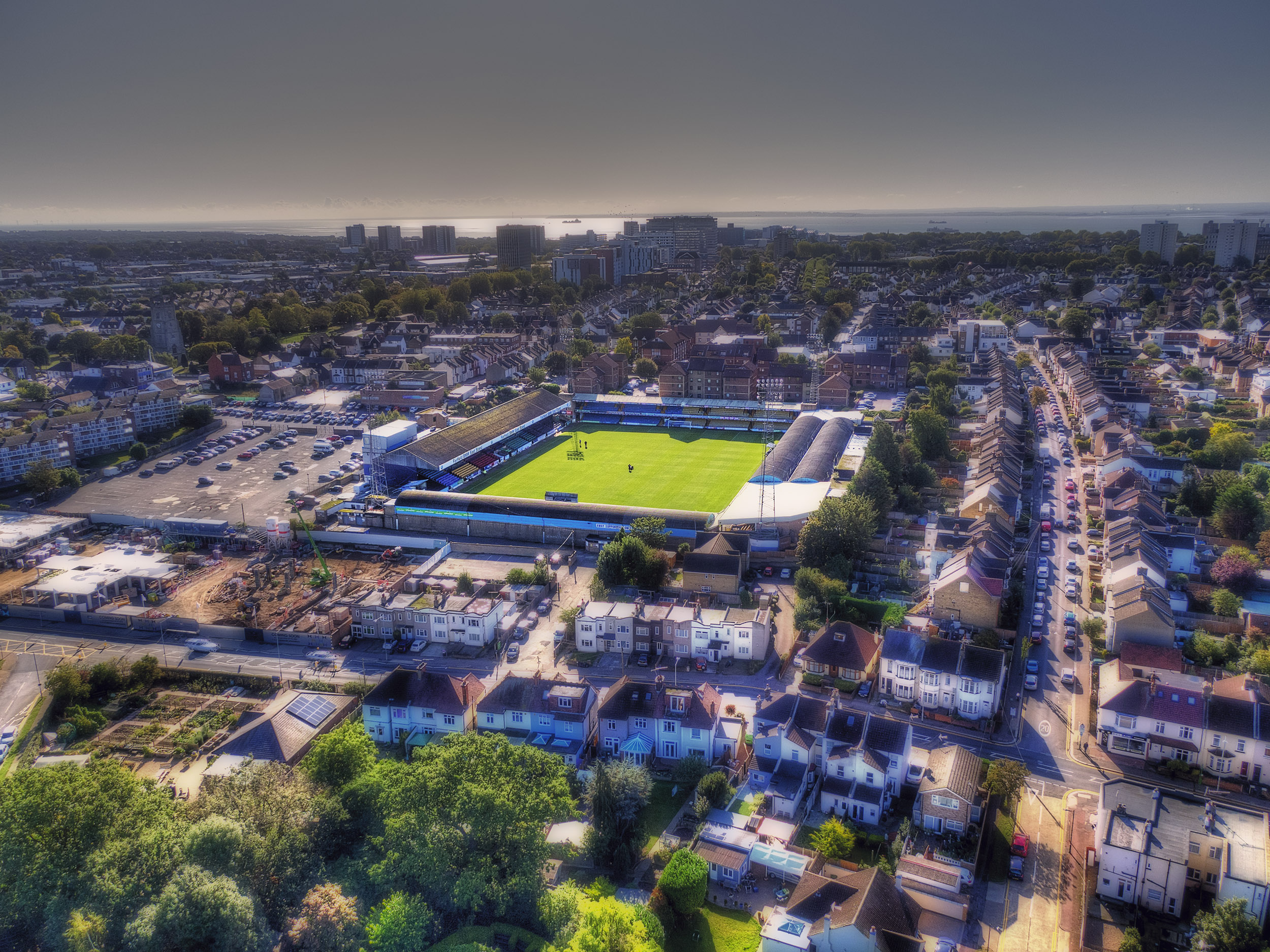 Aerial Photograph of Southend United - Roots Hall