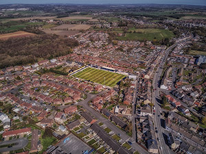 Aerial Photograph of Spennymoor Town - Brewery Field