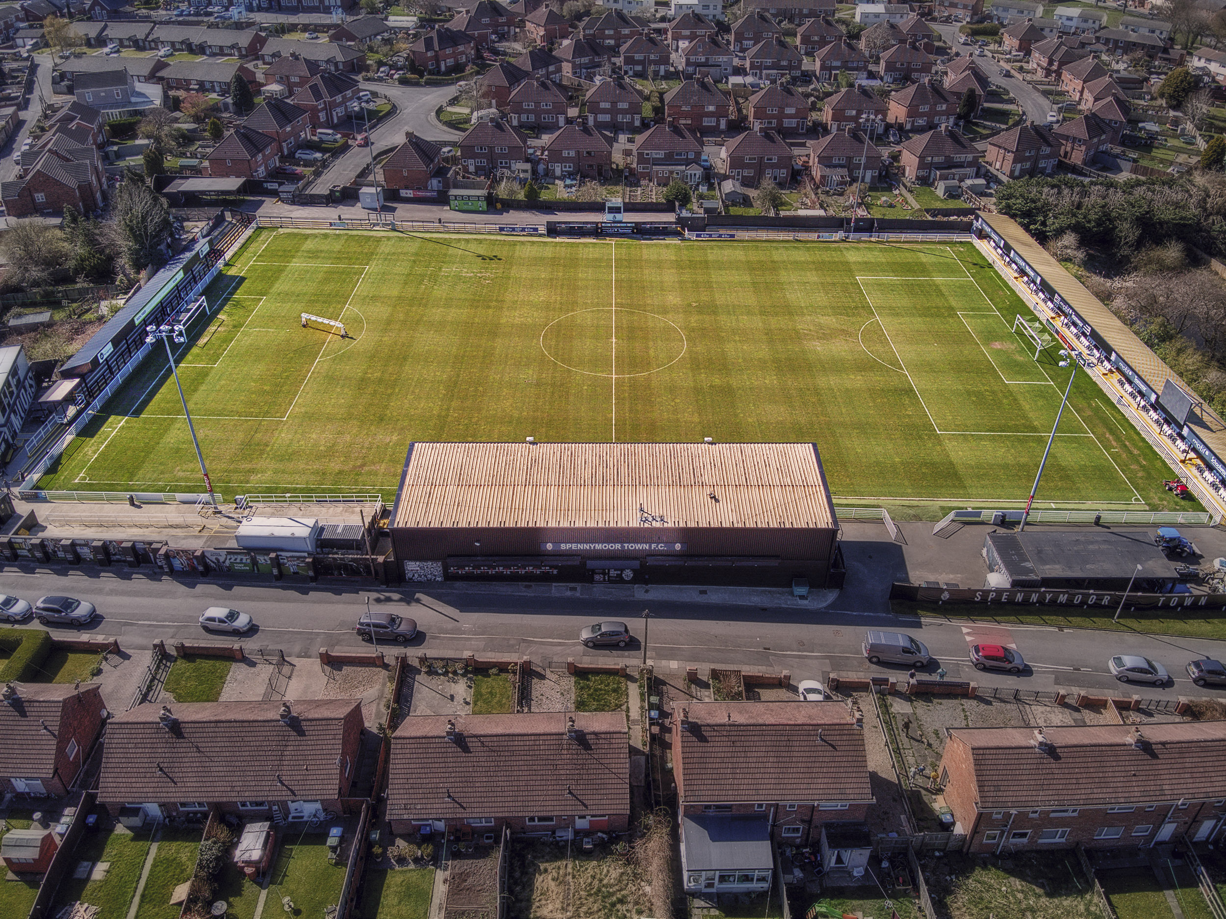 Aerial Photograph of Spennymoor Town - Brewery Field