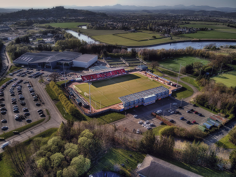 Aerial Photograph of Stirling Albion - Forthbank Stadium