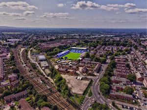 Aerial Photograph of Stockport County - Edgeley Park