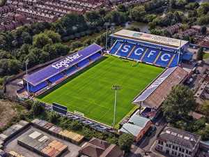 Aerial Photograph of Stockport County - Edgeley Park