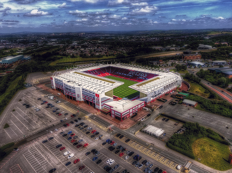 Aerial Photograph of Stoke City - Britannia Stadium