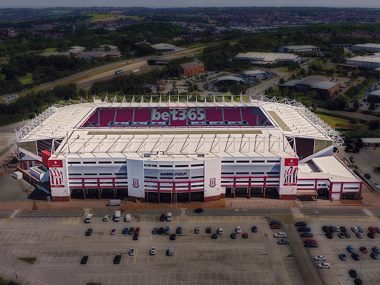 Aerial Photograph of Stoke City - Britannia Stadium
