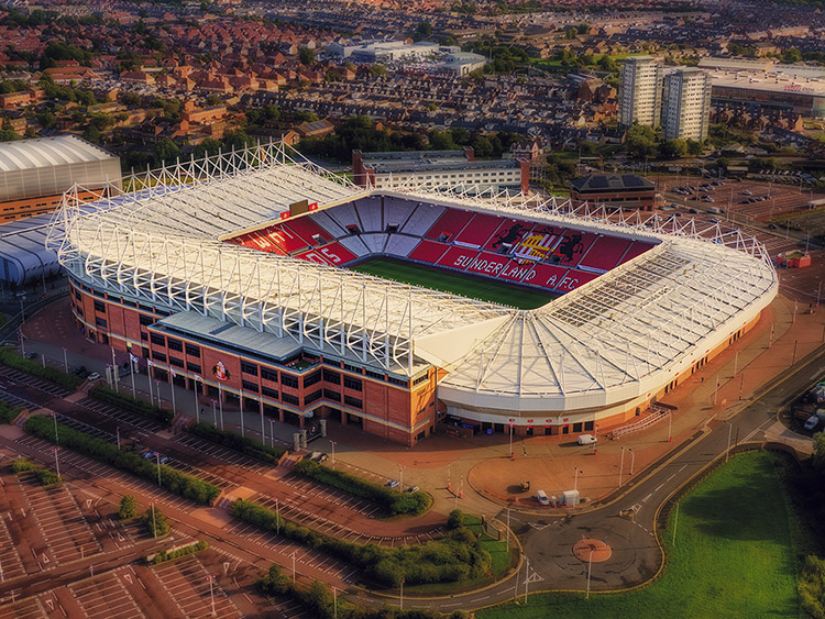 Aerial Photograph of Sunderland - Stadium of Light