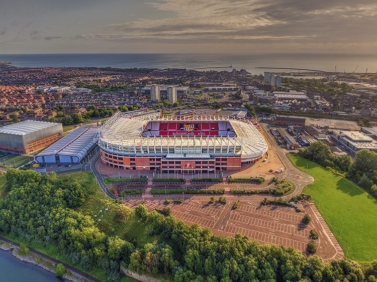 Aerial Photograph of Sunderland - Stadium of Light