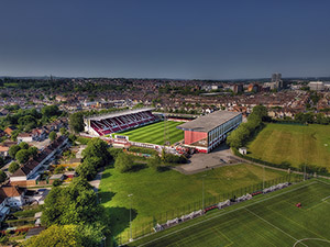 Aerial Photograph of Swindon Town - The County Ground