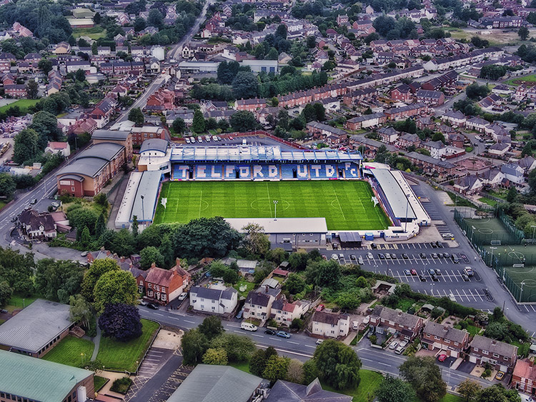 Aerial Photograph of Telford United - New Bucks Head