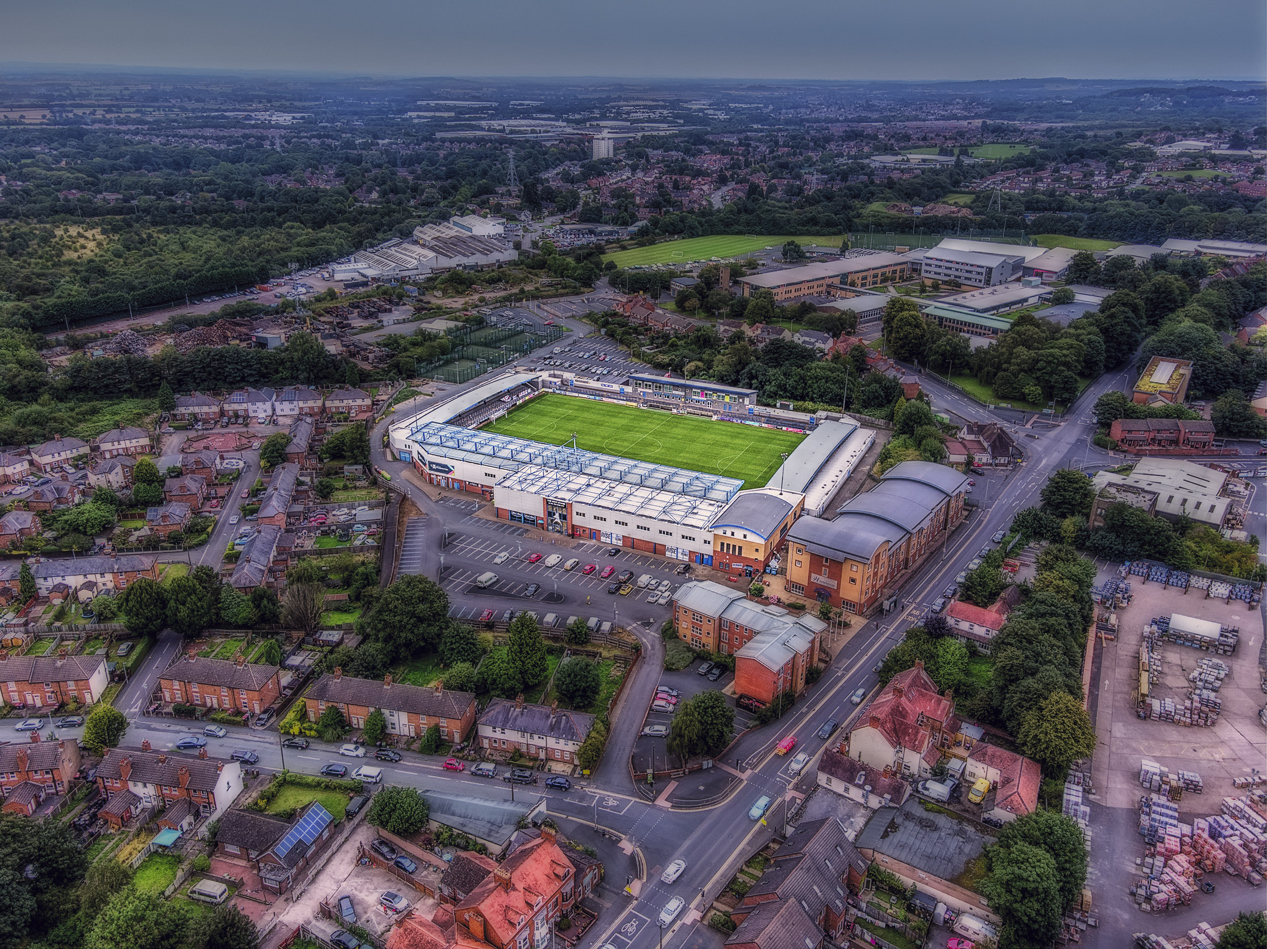 Aerial Photograph of Telford United - New Bucks Head