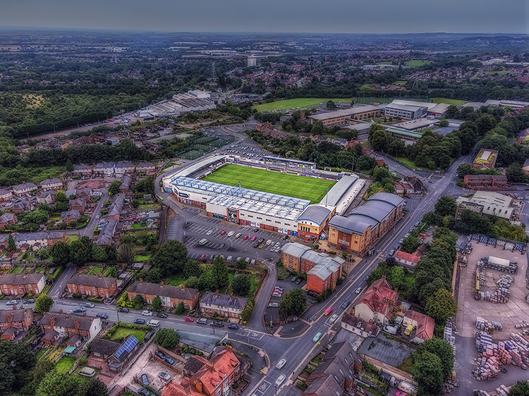 Aerial Photograph of Telford United - New Bucks Head