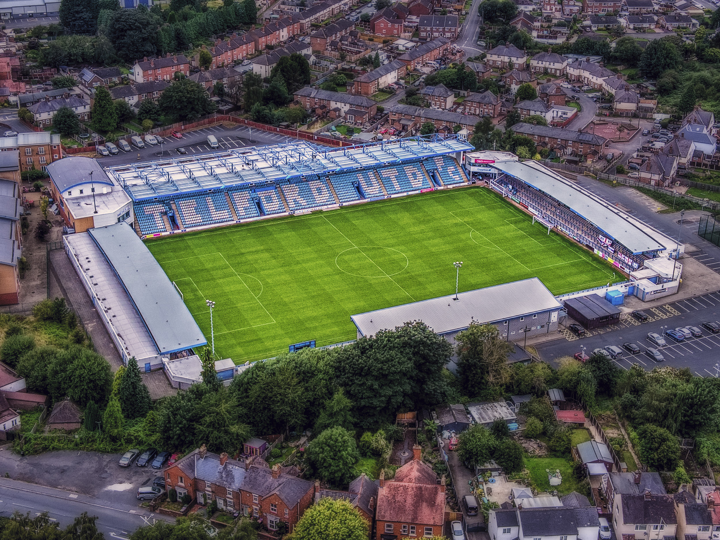 Aerial Photograph of Telford United - New Bucks Head