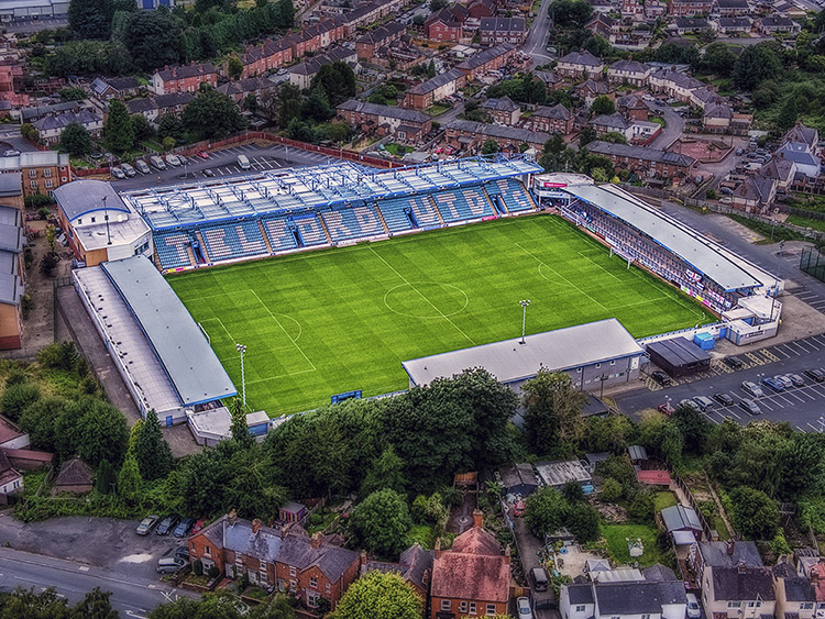 Aerial Photograph of Telford United - New Bucks Head