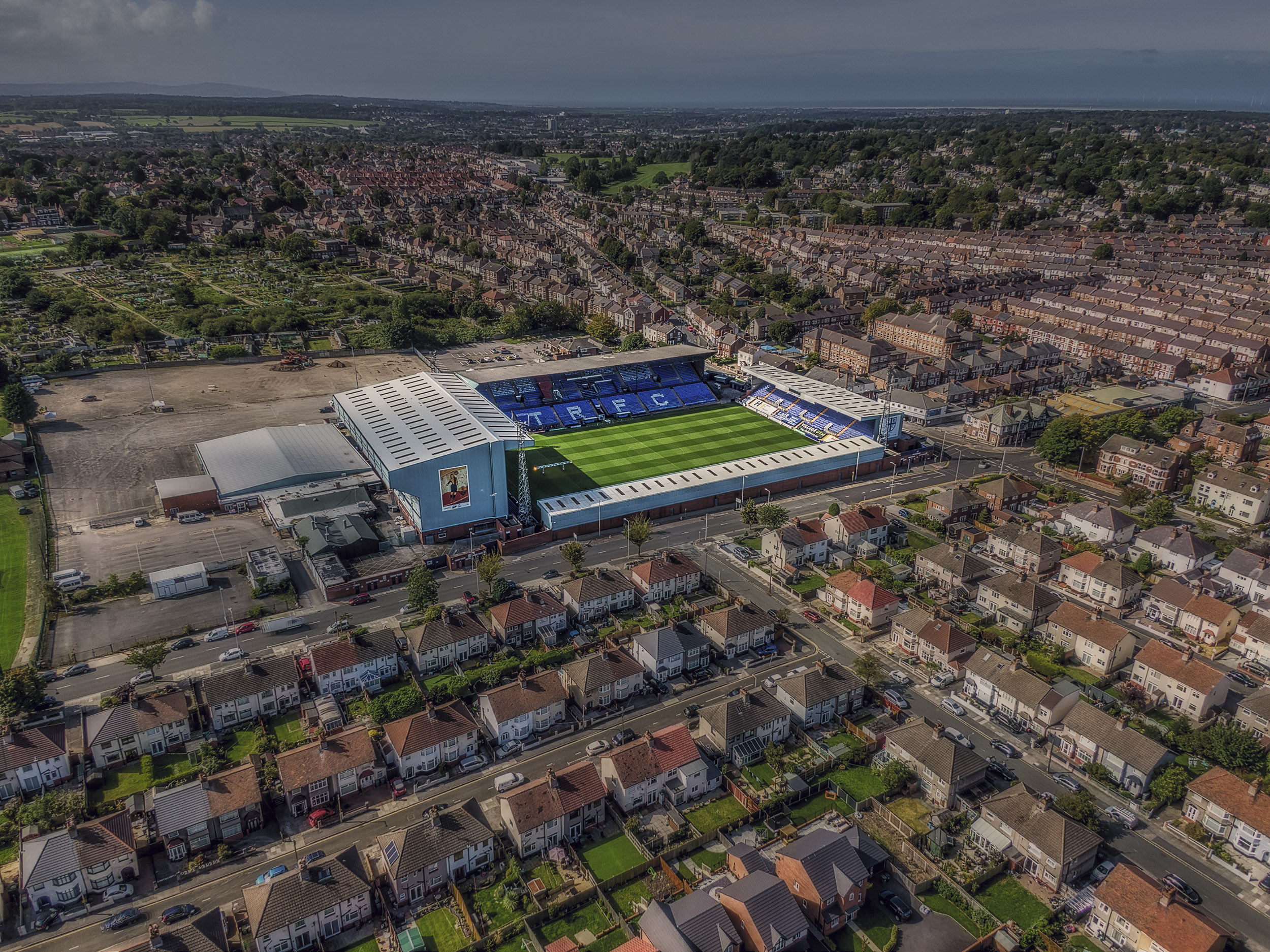 Aerial Photograph of Tranmere Rovers - Prenton Park