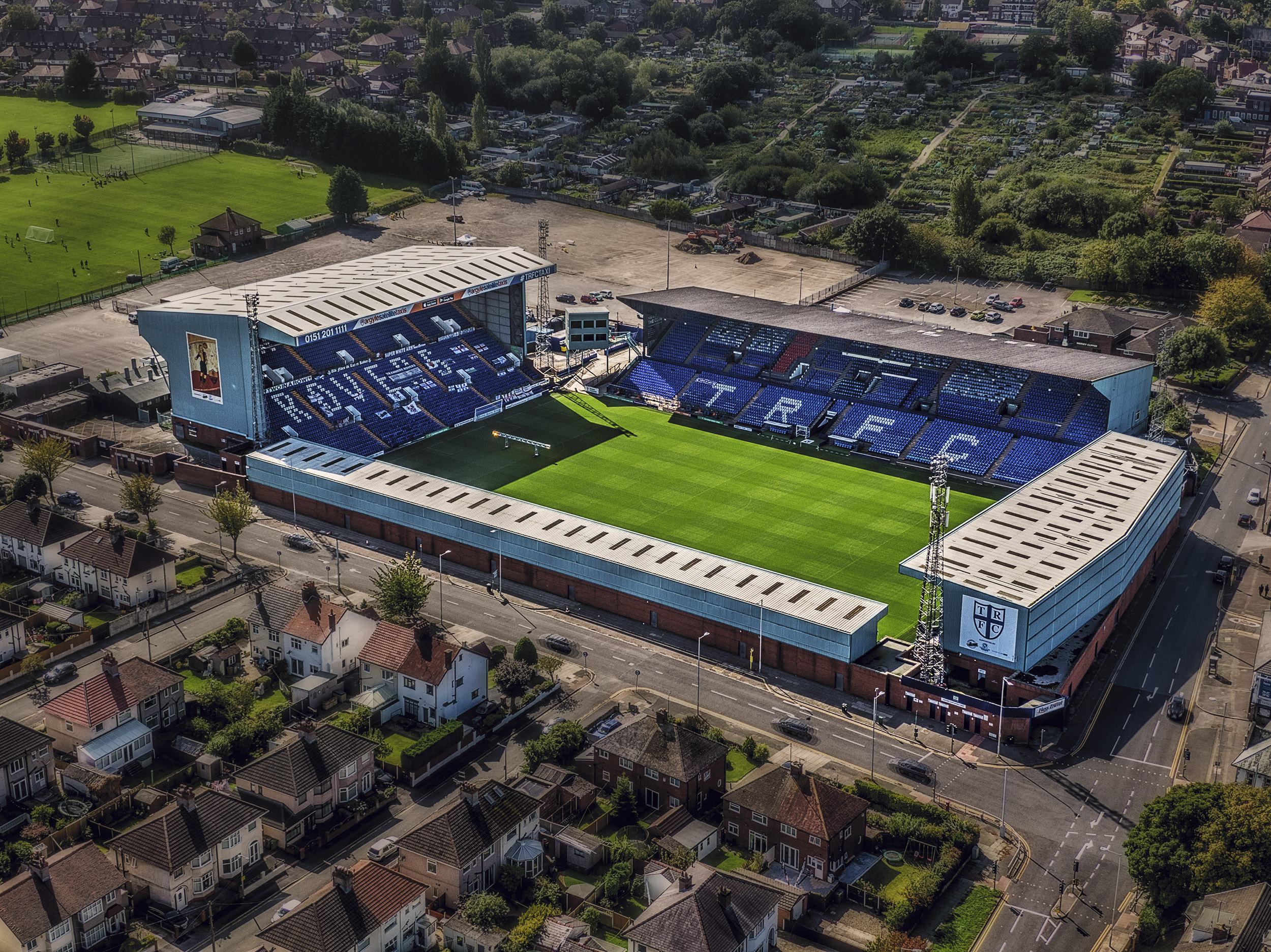 Aerial Photograph of Tranmere Rovers - Prenton Park