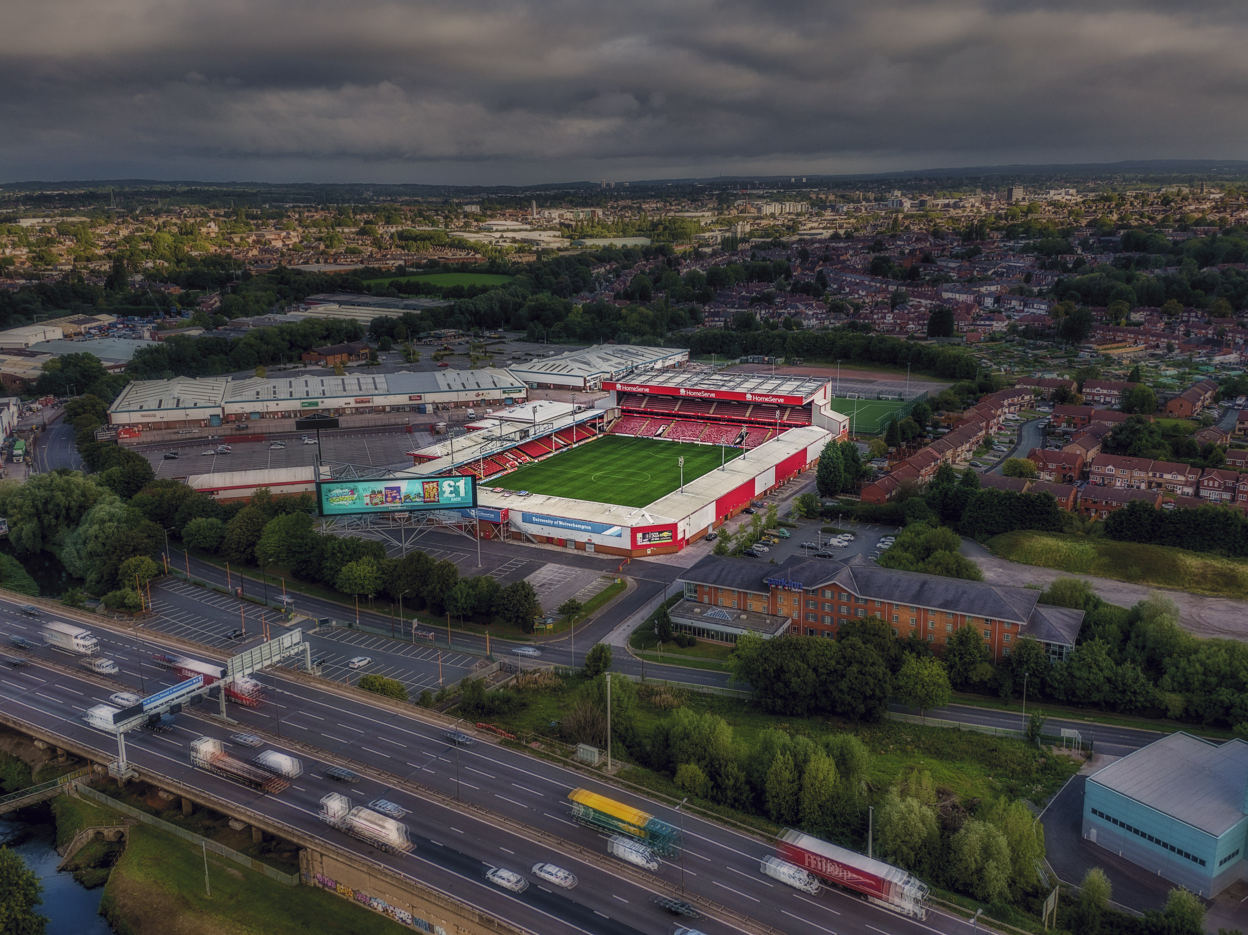 Aerial Photograph of Walsall - Bescot Stadium