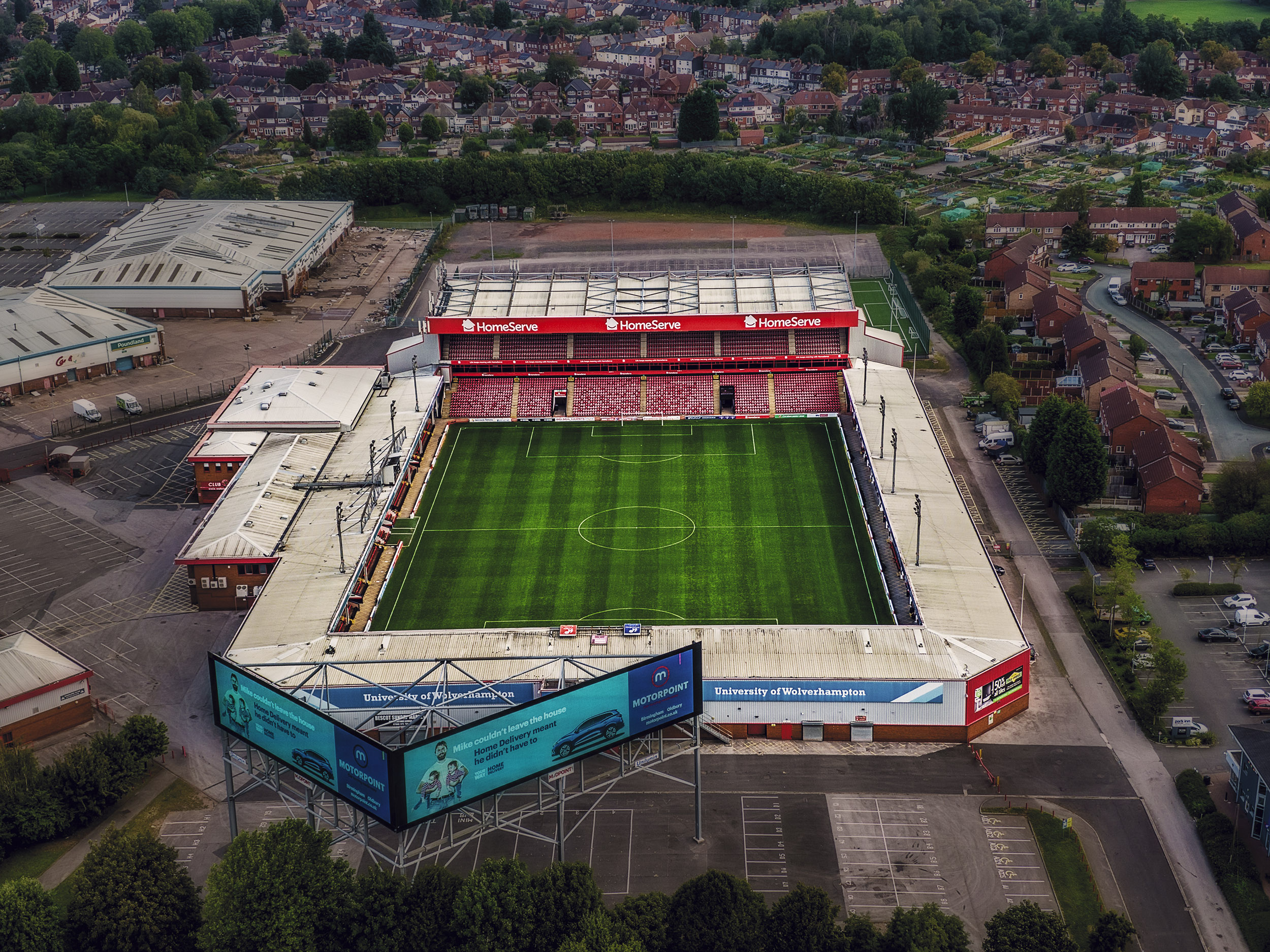 Aerial Photograph of Walsall - Bescot Stadium