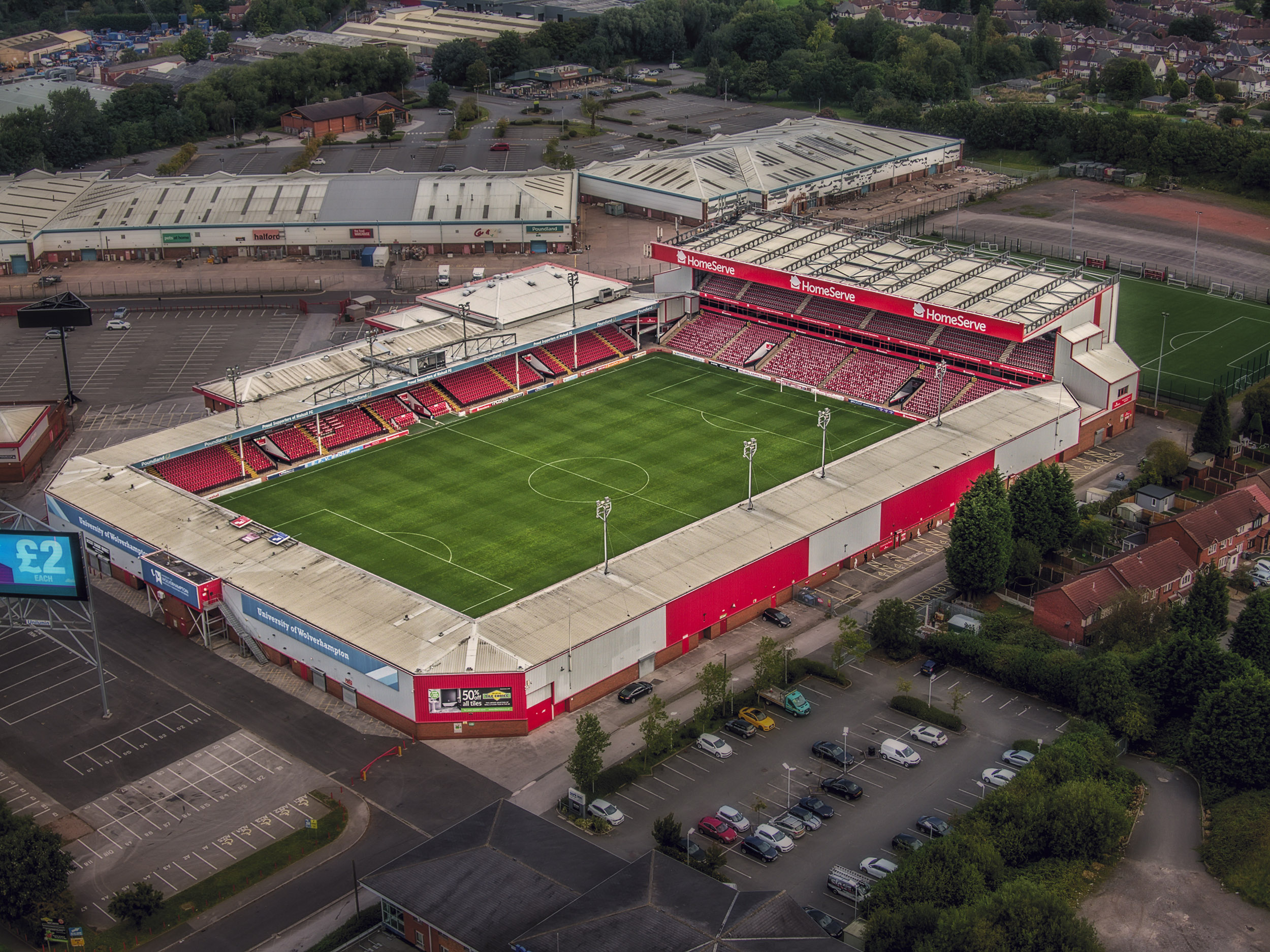 Aerial Photograph of Walsall - Bescot Stadium