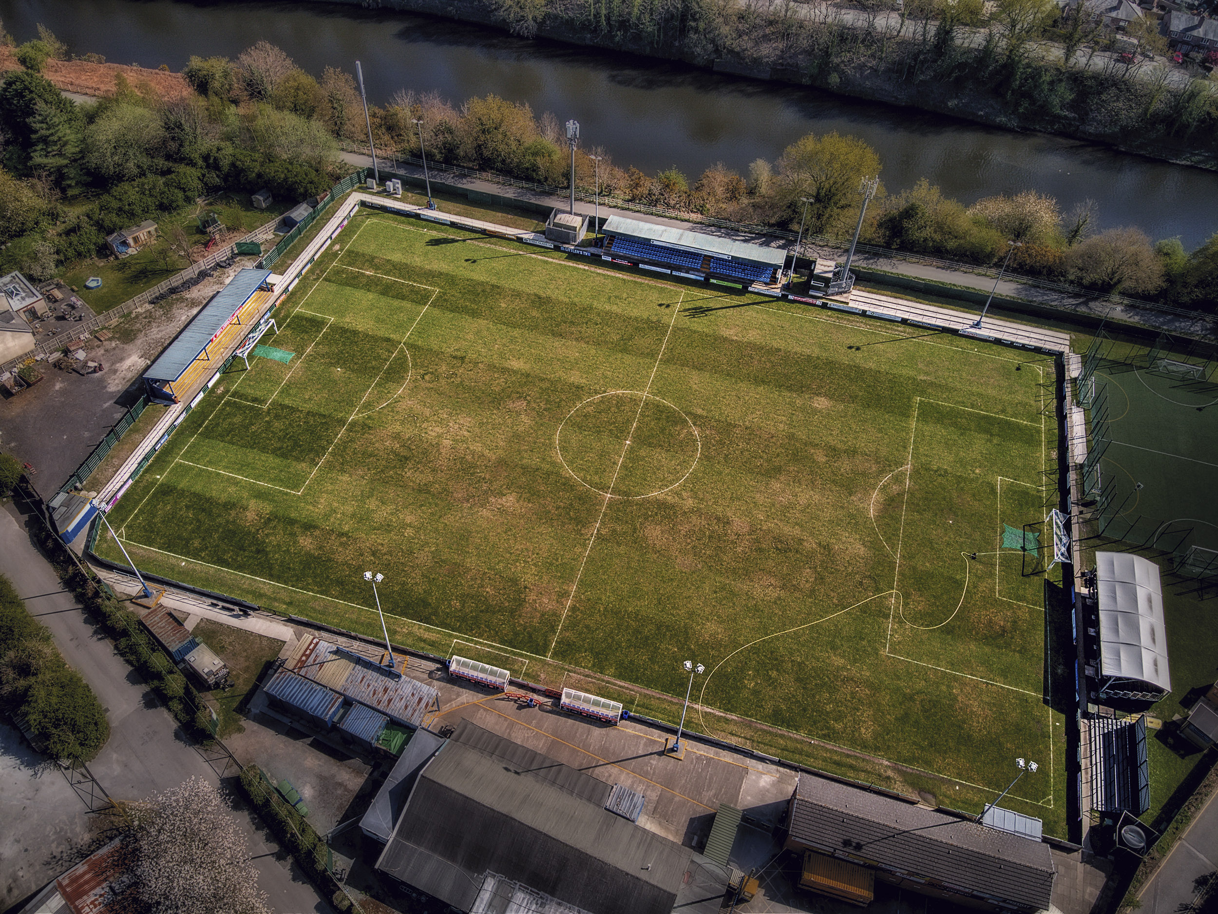 Aerial Photograph of Warrington Town - Cantilever Park