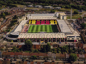 Aerial Photograph of Watford - Vicarage Road