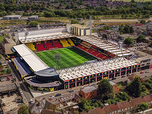 Aerial Photograph of Watford - Vicarage Road
