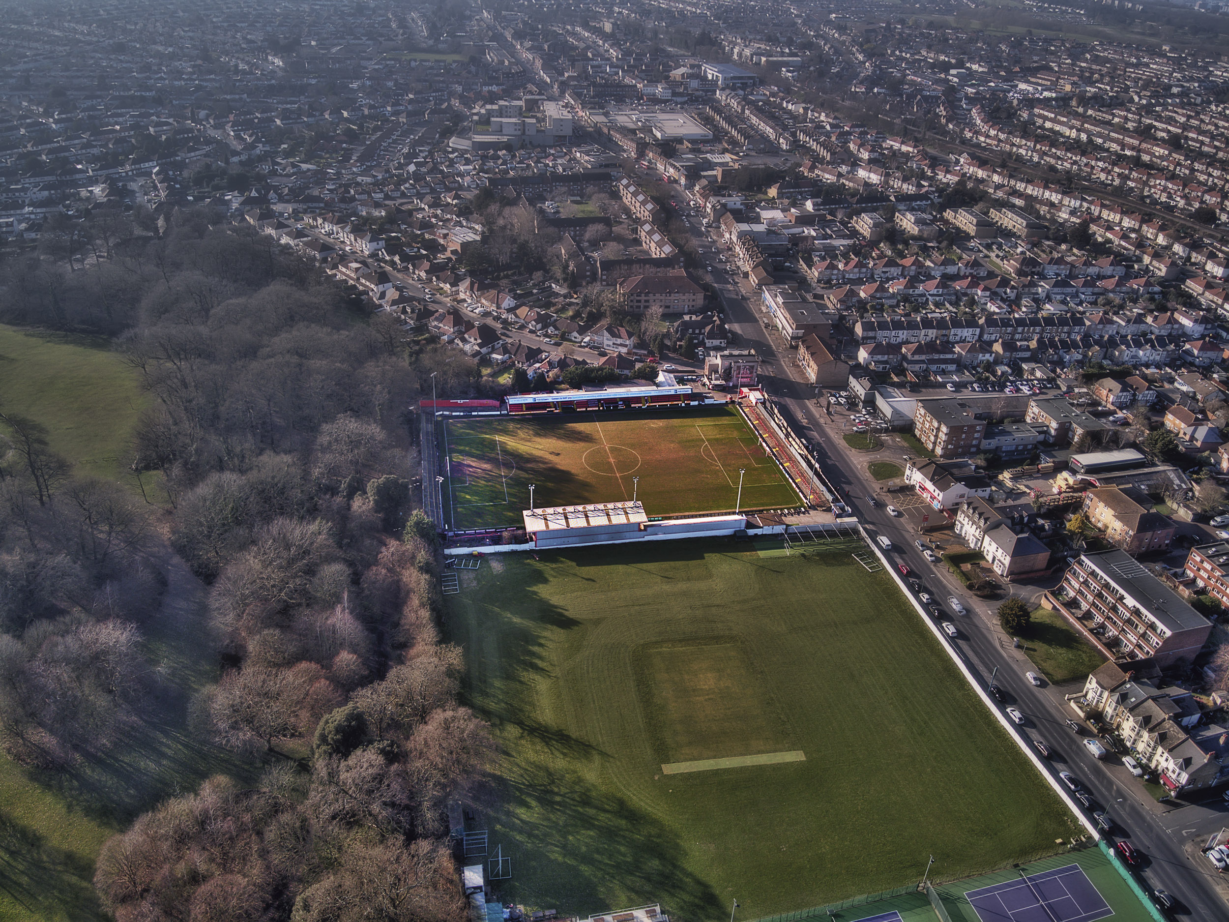 Aerial Photograph of Wellling United - Park View Road
