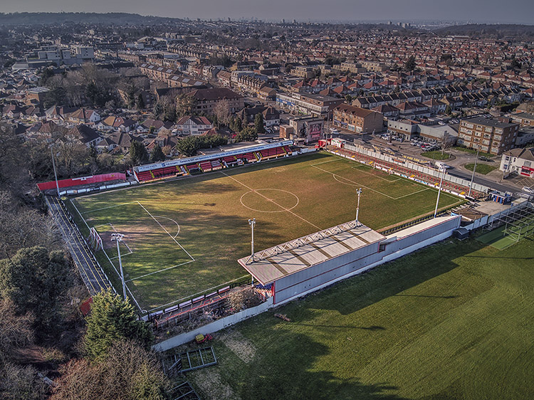 Aerial Photograph of Wellling United - Park View Road