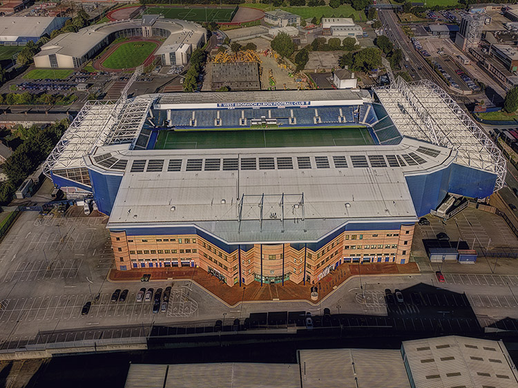 Aerial Photograph of West Bromwich Albion - The Hawthorns