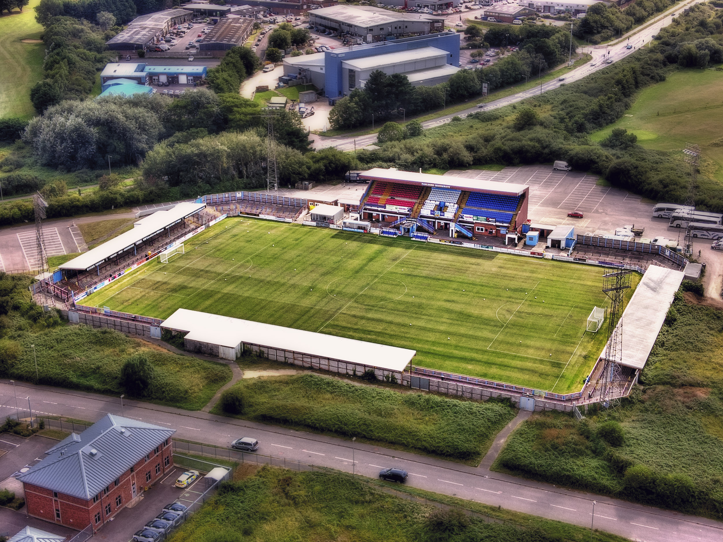 Aerial Photograph of Weymouth - Bob Lucas Stadium