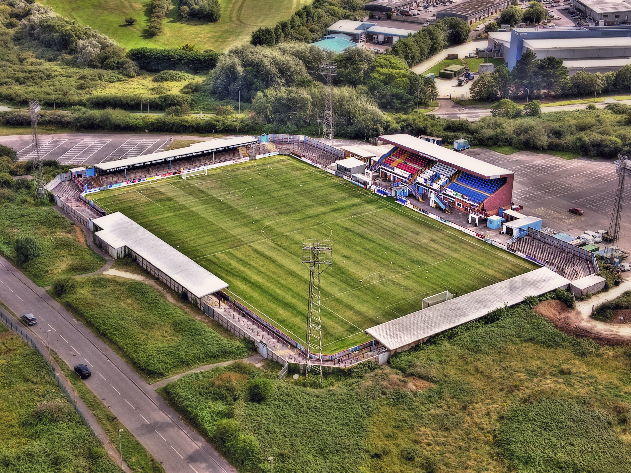 Aerial Photograph of Weymouth - Bob Lucas Stadium