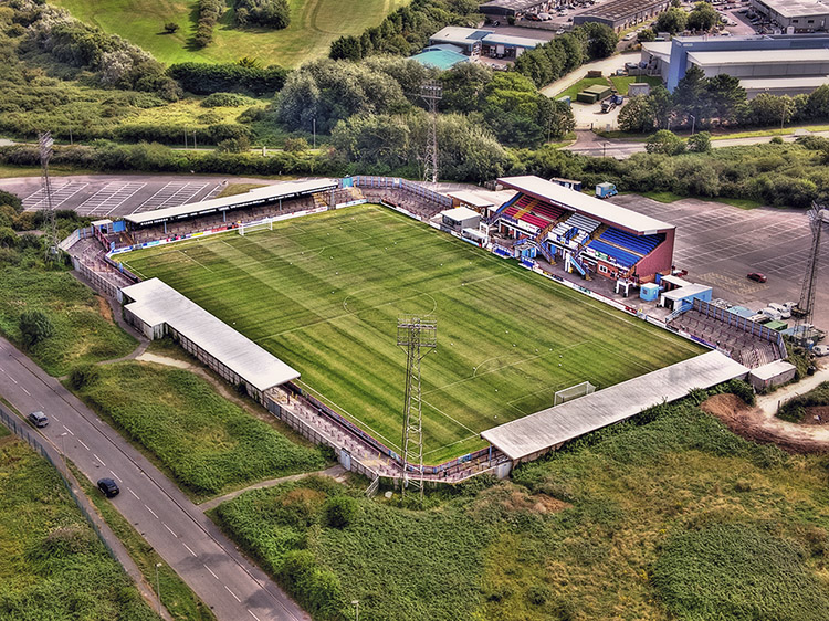 Aerial Photograph of Weymouth - Bob Lucas Stadium