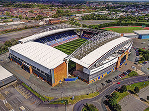 Aerial Photograph of Wigan Athletic - DW Stadium