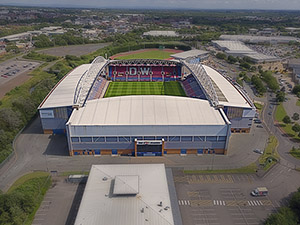 Aerial Photograph of Wigan Athletic - DW Stadium