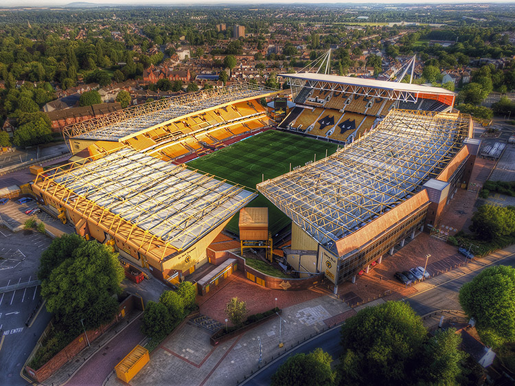 Aerial Photograph of Wolverhampton Wanderers - Molineux