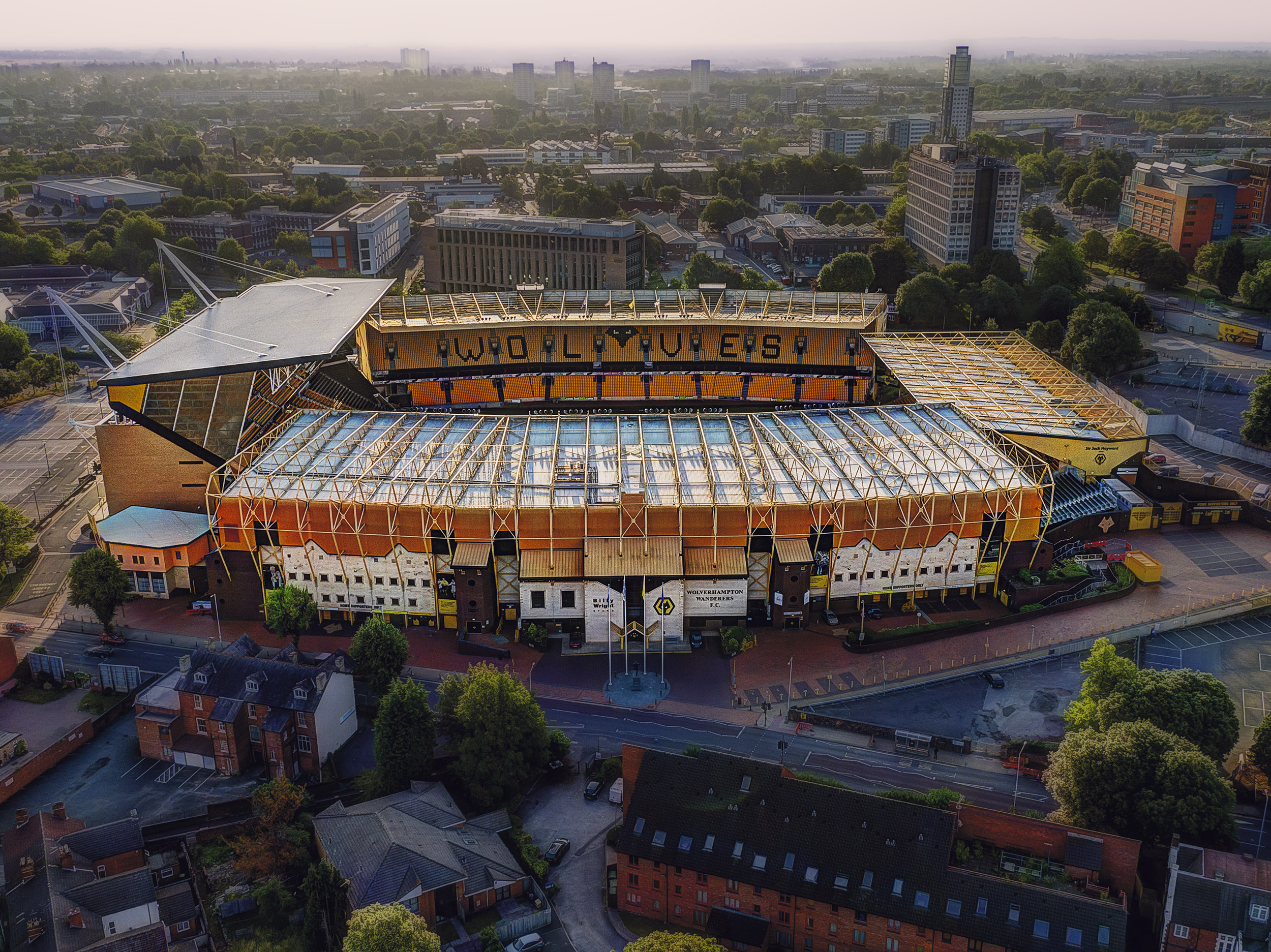 Aerial Photograph of Wolverhampton Wanderers - Molineux