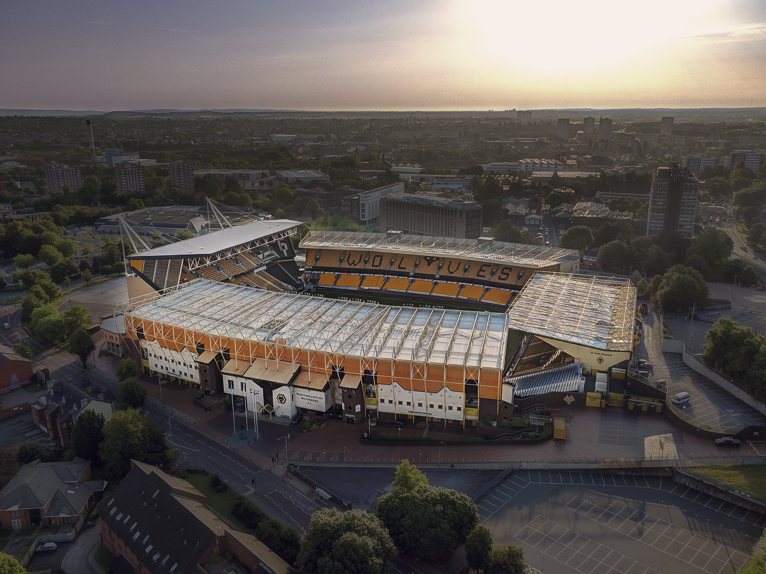 Aerial Photograph of Wolverhampton Wanderers - Molineux