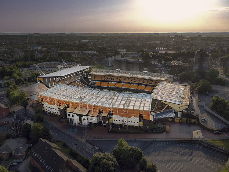 Aerial Photograph of Wolverhampton Wanderers - Molineux