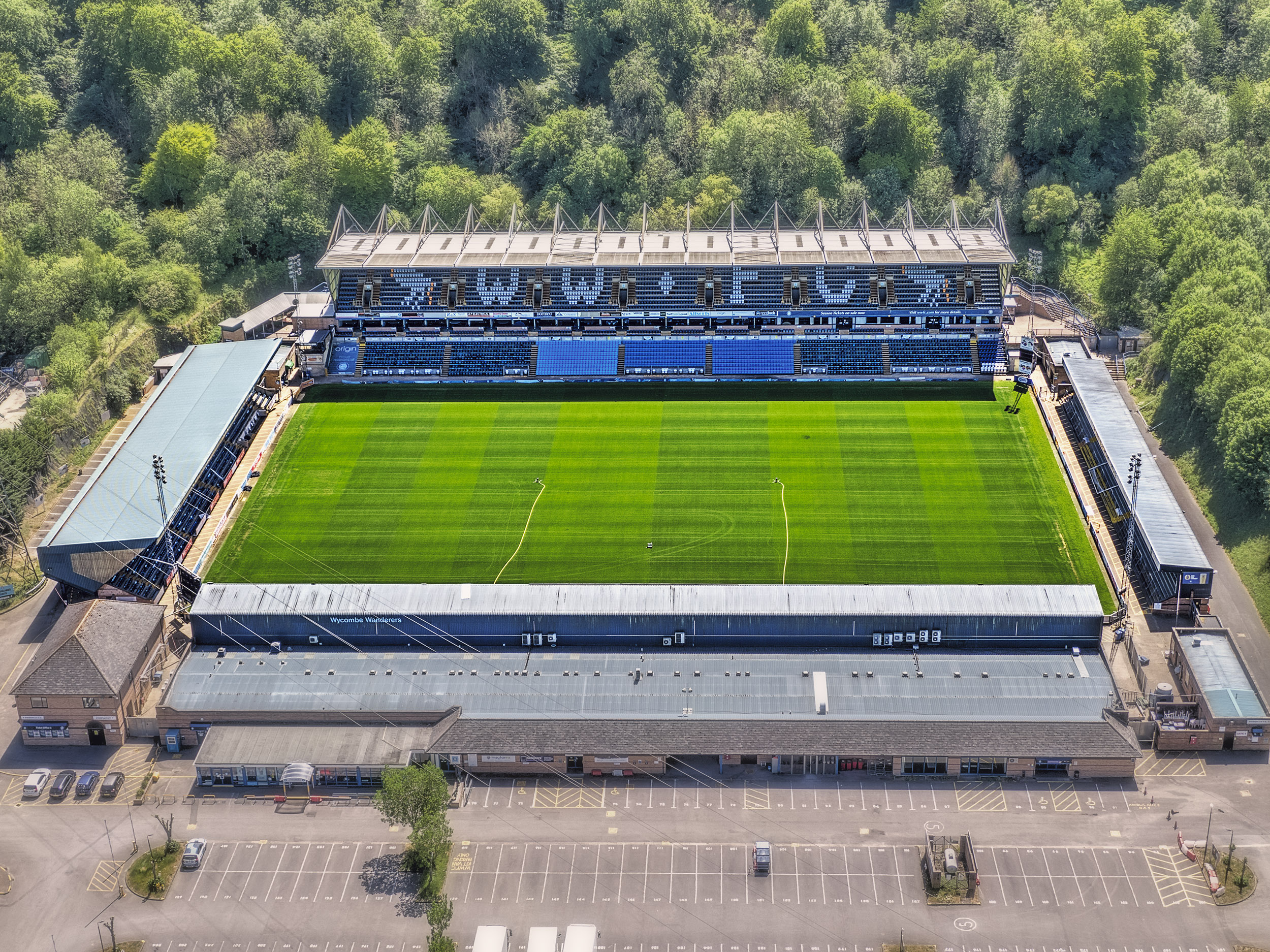 Aerial Photograph of Wycombe Wanderers - Adams Park