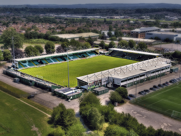 Aerial Photograph of Yeovil Town - Huish Park