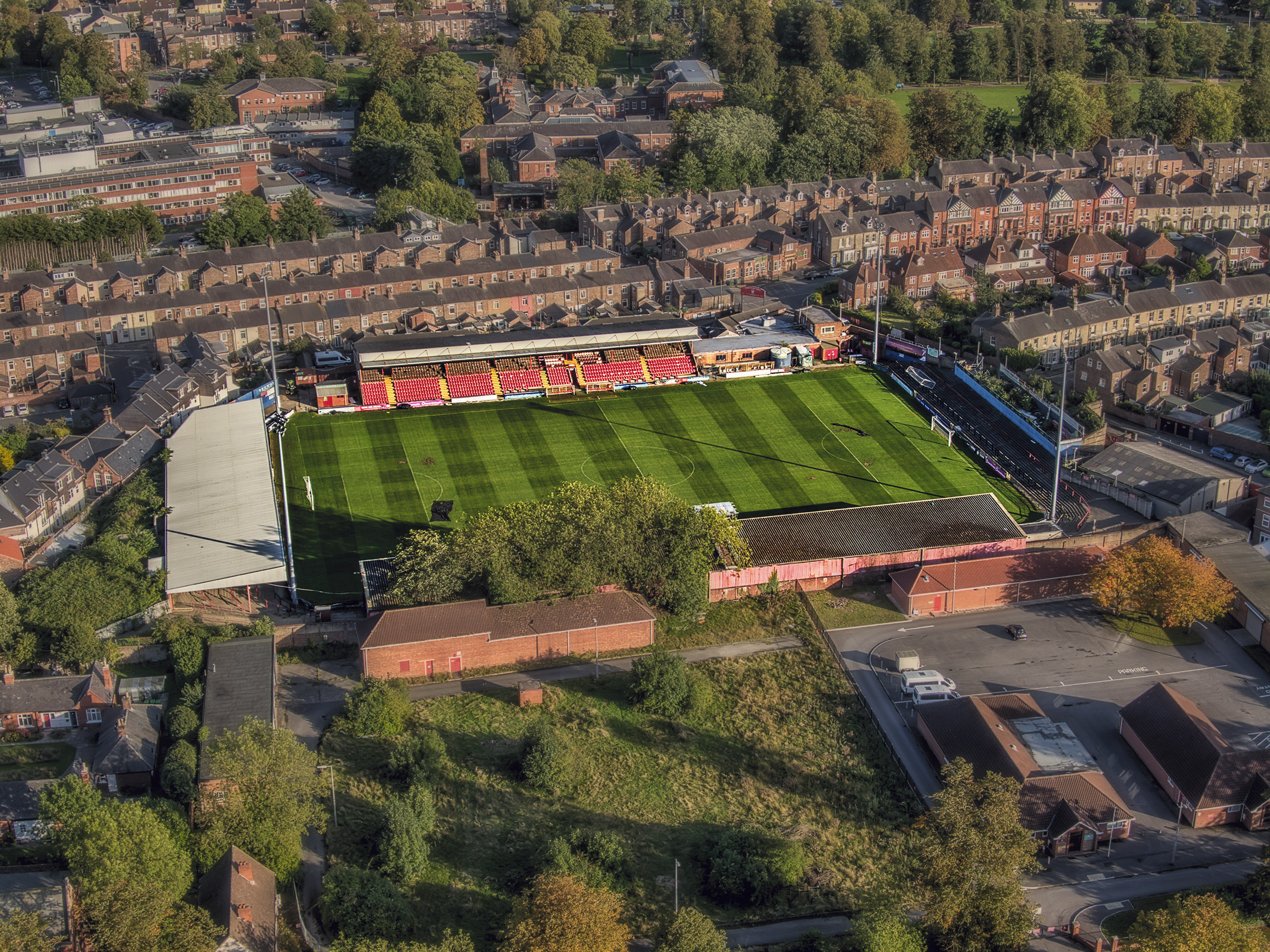 Aerial Photograph of York City - Bootham Crescent