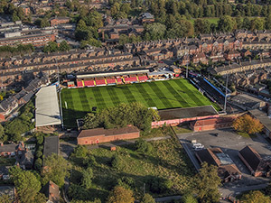 Aerial Photograph of York City - Bootham Crescent